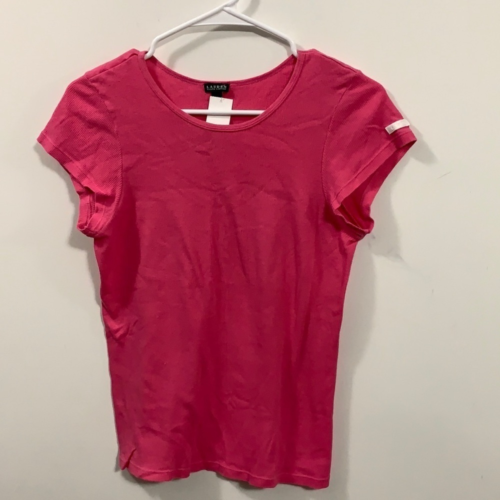 Ralph Lauren pinkish/ red shirt sleeve summer top